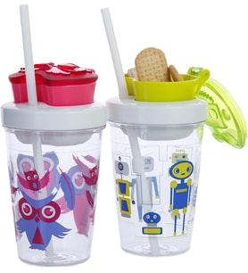 Snack Atiştirmalik Tritan Bardak 350 ml, Pembe