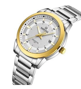 Naviforce Erkek Kol Saati Analog Çelik Kasa Çelik Kordon 1784 (Gümüş)