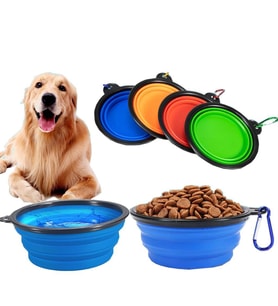 Katlanır Kedi Köpek Mama Kabı Kedi Köpek Akordeon Su Kabı 350 ml (Karışık)