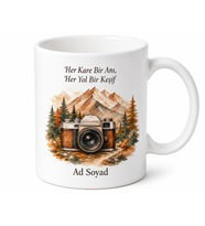 Kişiye Özel Fotoğraf Gezisi Temalı Kupa Bardak İsimli Hediye