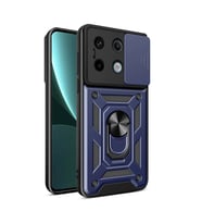 Xiaomi Redmi Note 13 Pro 5G Uyumlu Kılıf Magnetik Standlı Kamera Korumalı Zore Sürgülü Vega Kapak