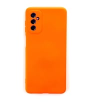 Galaxy M52 5G Kılıf Nano içi Kadife Silikon - Turuncu