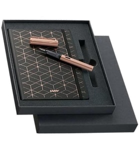 LAMY LX DOLMA KALEM ROSE GOLD VE DEFTER SETİ (F UÇ)
