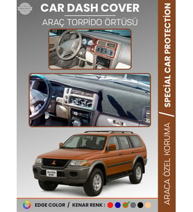 MITSUBISHI MONTERO SPORT (1996-2009) Torpido Örtüsü Ön Göğüs Koruma Torpido Koruma Araca Özel