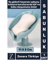 Banyo Mutfak Lavabo Sabun Sünger Montajsız Su Giderli Küflenme Kuruma Koku Önleyen Vantuzlu SABUNLUK