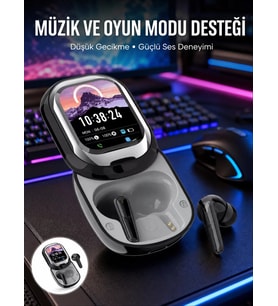 Northcity LED Ekranlı Bluetooth Kulaklık - Oyun ve Müzik Modu - Düşük Gecikmeli Bağlantı