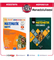 Çap Yayınları 10.Sınıf Anadolu Lisesi Matematik Seti ve Soru Bankası 2 Kitap Set