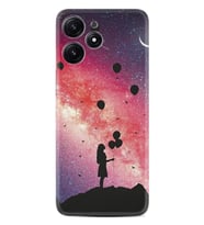 Xiaomi Poco M6 Pro 5G Kılıf Desenli Silikon Flowers Cat 2 1349