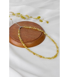 Sitrin Taşı Kadın Kolyesi (Sarı)