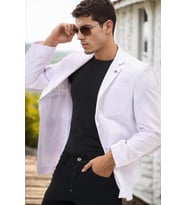 C9059 DEWBERRY ERKEK CEKET-AÇIK BEYAZ