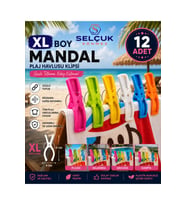 12 ADET XL Plaj Havlu Mandalı Şezlong Mandalı