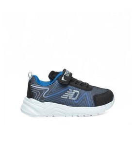 Trend Adımlar Mavi Cırt Cırtlı Hafif Patik Çocuk Sneaker