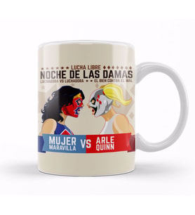 Lucha Libre Ladies Night Kupa Bardak Porselen