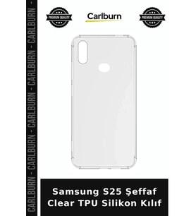 Samsung S25 Şeffaf Clear TPU Silikon Kılıf Cep Telefonu Cihaz Koruma