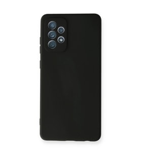 Samsung Galaxy A72 Kılıf Nano İçi Kadife Silikon - Siyah