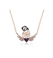 Gümüş Rose Kalpli Anne Ve Çocuk Kolye CSR2180508