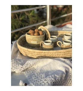 Vanilla Hasır Türk Kahvesi Bardağı
