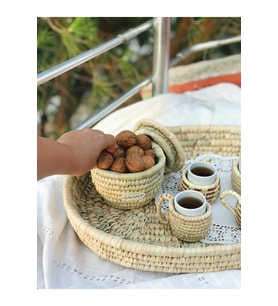 Vanilla Hasır Türk Kahvesi Bardağı