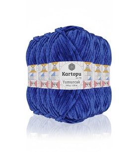 YUMURCAK KADİFE K0524 SAKS MAVİ 100 gr 120 mt 5 adet