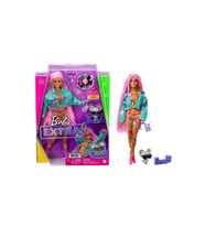 Barbie Extra - Pembe Örgü Saçlı Bebek GXF09