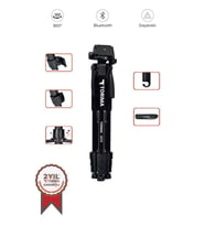 Torima 8850 Profesyonel 1.2m Su Terazili Tripod Kamera Tripod (Siyah)