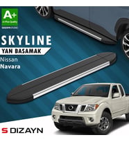 S-Dizayn Nissan Navara 2 Skyline Krom Yan Basamak 203 Cm 2005-2015 A+ Kalite