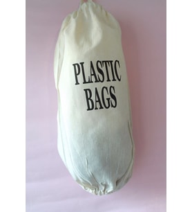 Çift Lastikli  Naturel Keten Plastic Bags Baskılı Poşetlik