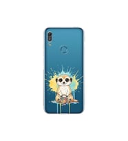 Huawei Y6 Pro 2019 ile Uyumlu Splash Mirket Tasarımlı Şeffaf Silikon Kılıf
