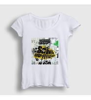 Presmono Kadın Beyaz Wall 5 Seconds Of Summer T-Shirt 79278tt