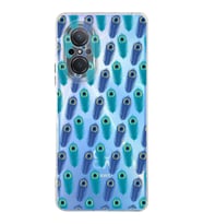 PrintiFy Huawei Nova 9 Se ile Uyumlu Nazar Boncuğu 4 Baskılı Kamera Korumalı Şeffaf Silikon Kılıf