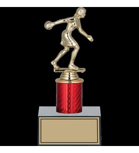 ODAK KUPA - Figürlü Kupalar - Bowling Kadın Figürlü Kupalar FG-004 C - 22 cm