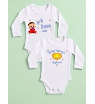 NSR Tasarım Hediye Dayı Seri Baskılı Yazılı Erkek Bebek Body Zıbın Çoklu Seriler