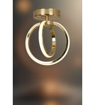 Helior Sarkıt Led Avize - Oturma Odası, Salon, Mutfak Uyumlu Ledli Avize (Gold)