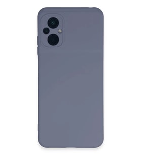Newface Xiaomi Poco M5 Kılıf Nano içi Kadife Silikon - Gri