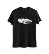 Ww Passat Tasarım Resimli Baskılı Siyah Tshirt