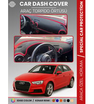 AUDİ A3 (2013-2020) Torpido Örtüsü Ön Göğüs Koruma Torpido Koruma Araca Özel Kaymaz Kolay Montaj