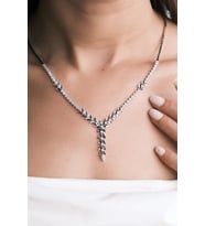 Asil 14 Ayar Kalemli Çiçek Model Altın Kolye TKM323