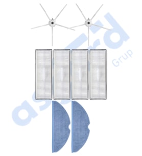 ROBOROCK S7 ( PLUS- MAXV-MAXV ULTRA- PRO ULTRA ) UYUMLU 2 Yan Fırça 4 Filtre 2 Mop PKT-iasgf0000721