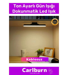 Premium Düşük Enerji Tüketimi Usb Şarjlı Kablosuz Manyetik Ton Ayarlı Gün Işığı Dokunmatik Led Işık