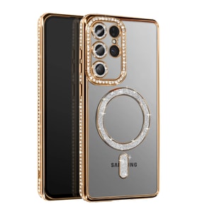 Galaxy S26 Ultra Joke Simli Magneticsafe Kılıf - Gold