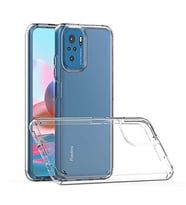Coverzone Xiaomi Redmi Note 10S ?le Uyumlu K?l?f Transparan Z-Coss GlassElegance TPU Tam Koruma Arka Kapak ?effaf Renk