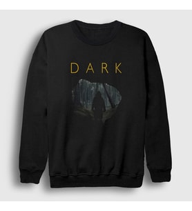 Presmono Unisex Siyah Cave V2 Dark Sweatshirt 186198tt
