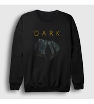 Presmono Unisex Siyah Cave V2 Dark Sweatshirt 186198tt