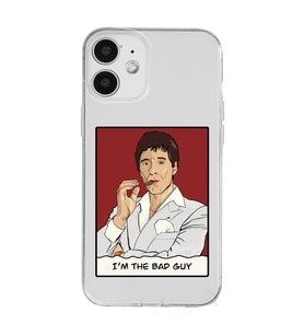 Iphone 12 Uyumlu Scarface Tony Montana Tasarımlı Şeffaf Telefon Kılıfı