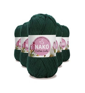 Northcity 5 Adet Cotton Lüks Yelek Tunik Kazak Bluz Hırka İpi Yünü Koyu Yeşil 97580
