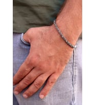 925 Ayar Gümüş Erkek Kral Zincir Bileklik 201024558