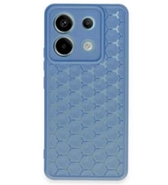 Redmi Note 13 Pro 5G Kılıf Petek Silikon Kapak - Mavi