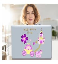 DEFTER STİCKER,LAPTOP STİCKER  PRENSES DESENLİ PVC 70X50X0,5CM