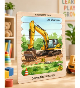 3D Ahşap Dondurma Çubuğu Bulmacası  Yapboz  Montessori Eğitici Oyuncak - En İyi Hediye Fikri
