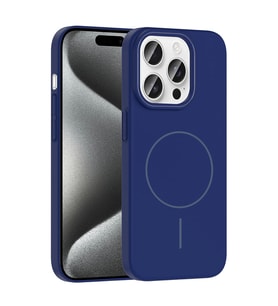 Apple iPhone 15 Pro Kılıf M-safe Şarj Özellikli Zore Ruby Sert Kapak